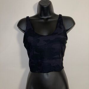 90 Degree By Reflex Black Camouflage Crop Top